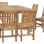 set 77 -- balboa side chairs (ch-0109 r) & 63 inch square dining table xxx-thick wood (tb-l029)